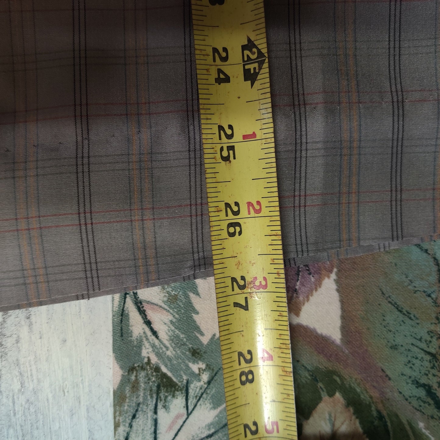 Vintage Gray Plaid Silky Blend Pleated Knee-Length Skirt Small