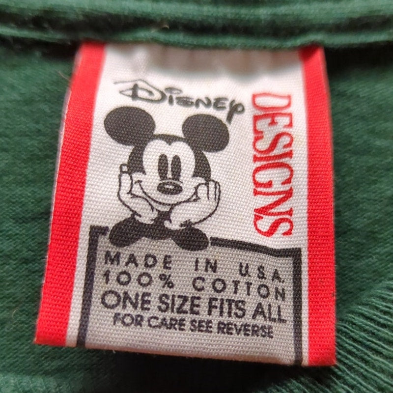 Vintage Disney Designs Green vintage single stitch magic kingdom shirt ONE SIZE