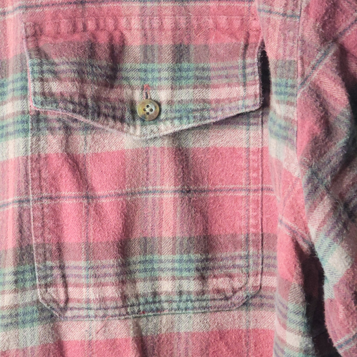 Woolrich Mens 2XL Plaid Flannel Shooting Shirt Canvas Patch Hunting Red Green
