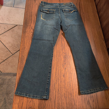 Flavour by Bubblegum Vintage Flare Jeans Blue Denim Retro Y2K Aesthetic Size 4P