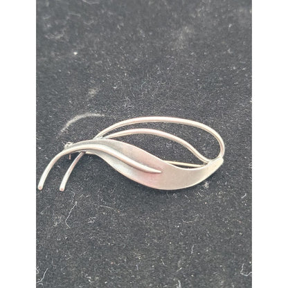 Vintage Danish Sterling Silver COF Denmark Freeform Brooch MidCentury Modern MCM