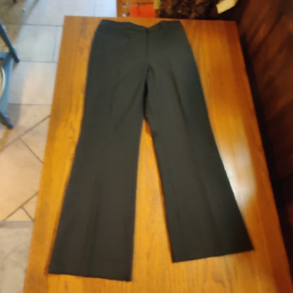 Alex Marie Classic Flat Front No Pockets Gray dress slacks Pants Career 2 Petite