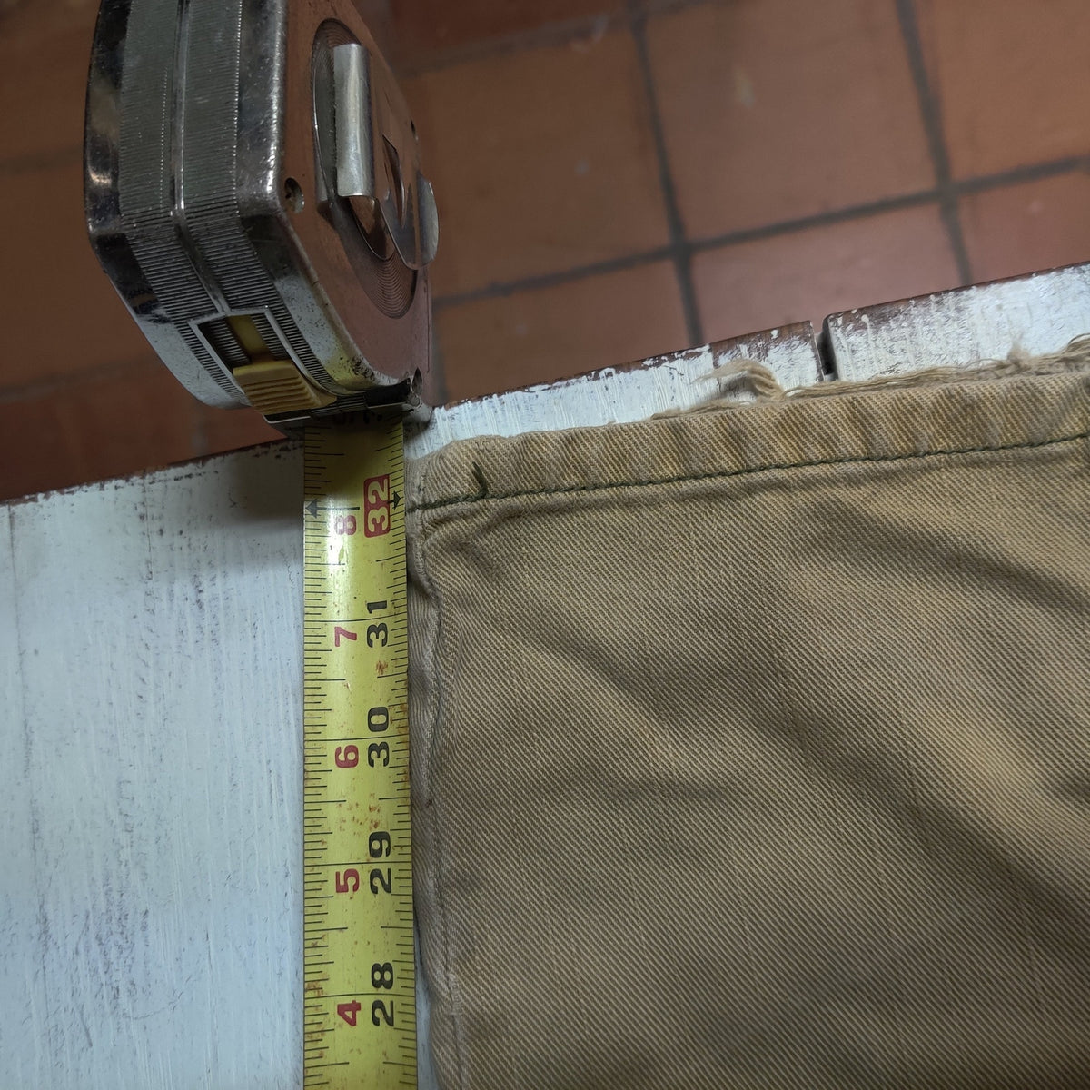 Rocawear Men Baggy Cargo Pants Y2K Hip Hop Khaki Tan Skate Streetwear Utility 38