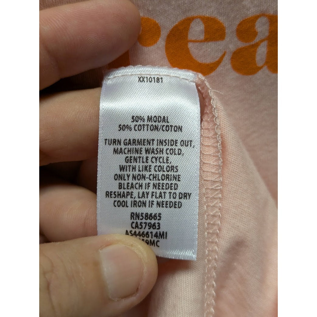 Nordstrom 1901 Women No Tricks T-Shirt, Size XL, Pink, New Holiday Halloween