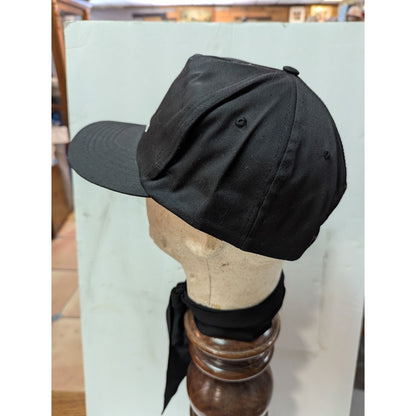 VINTAGE TC Little Caesars Black Snap Back Adjustable TRUCKER full fabric Hat Cap