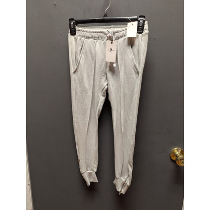 7 for all mankind Dusk Grey Jogger Sweatpants pockets Small drawstring pants NEW