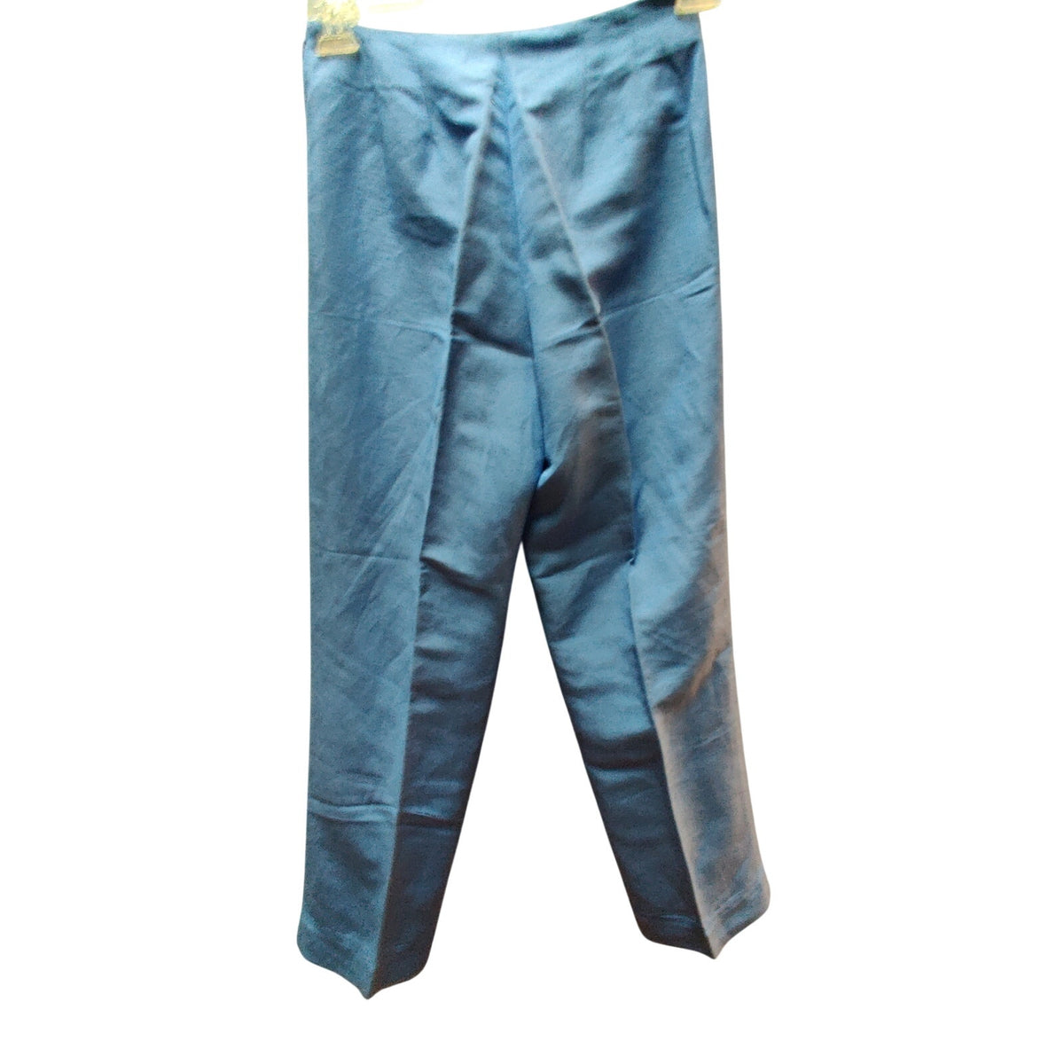 Emma James 4P Flat Front Side Zip No pockets Linen Pants High Waist Hem detail
