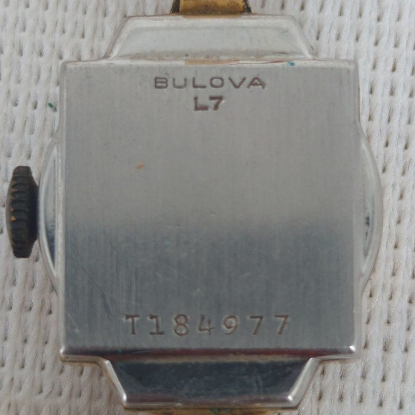 Vintage 1957 Bulova Ladies Cocktail Watch 10K RGP Gold Tone Art Deco untested
