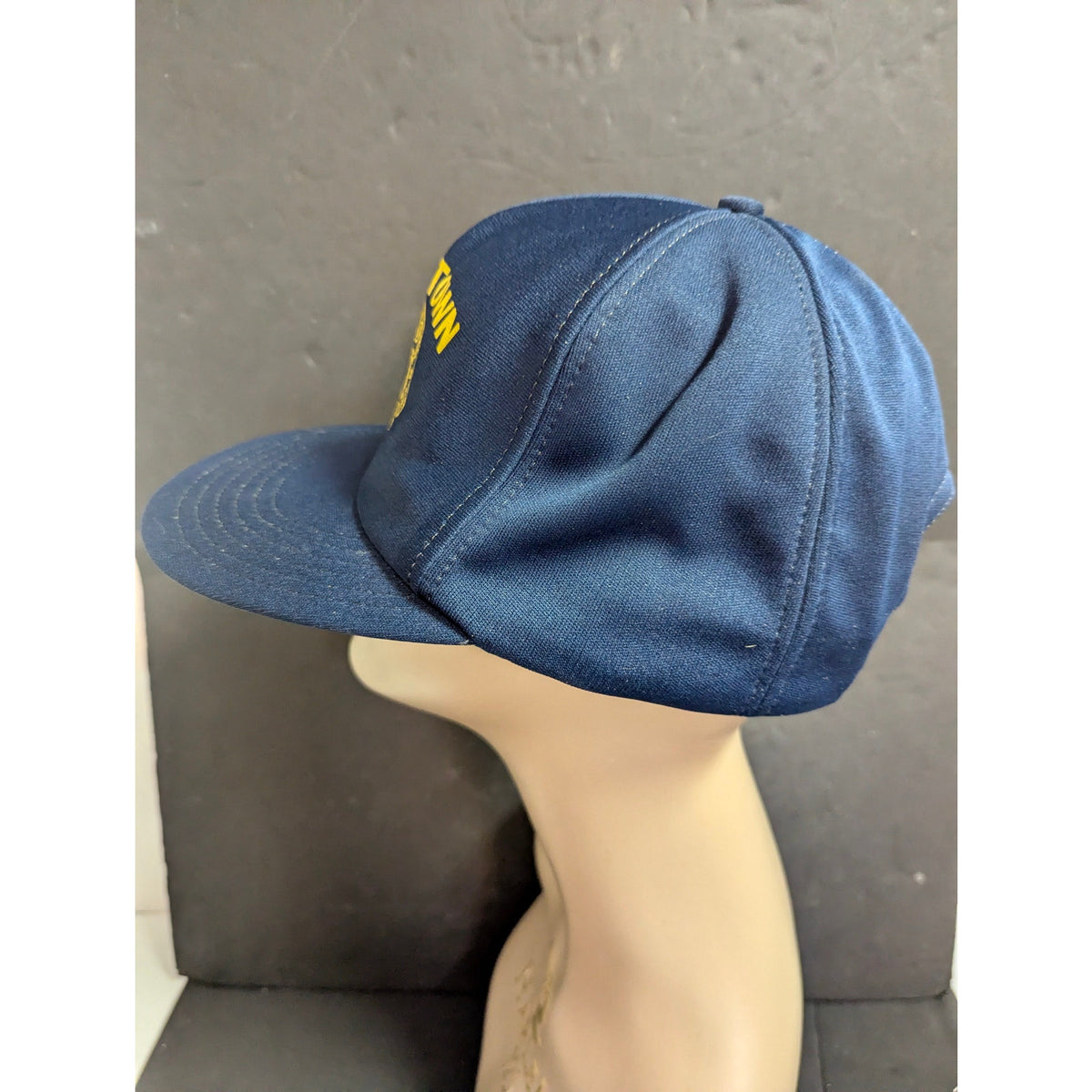 Vintage Lions Club Lordstown Navy Blue Snapback Trucker Hat Made in USA