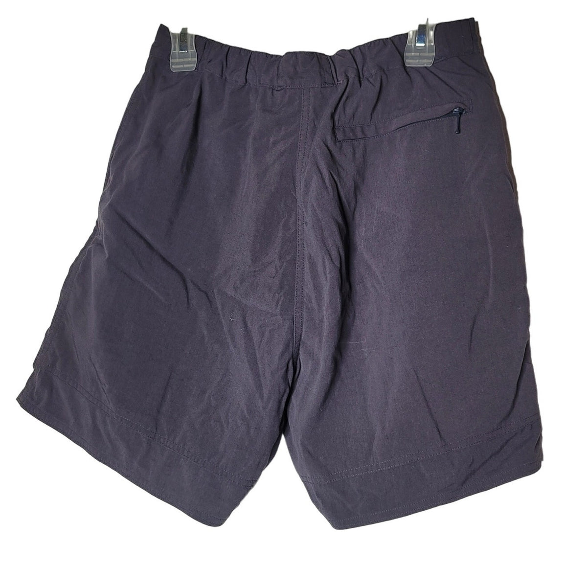 North face shorts womens large charcoal gray bermuda pleat front pockets walking