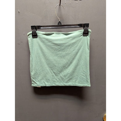 Topshop NEW green tube top Size 8 Medium Thick modest top shirt