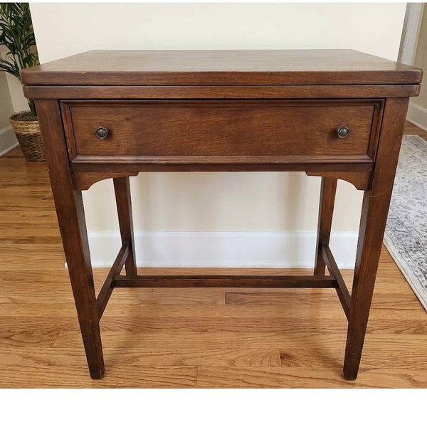 sECONDHAND SANDIES: Wood sewing Cabinet Side Table