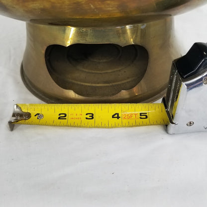 Vintage Chinese Mongolian Firepot Brass Hot Pot Chimney Chafing Dish 37"