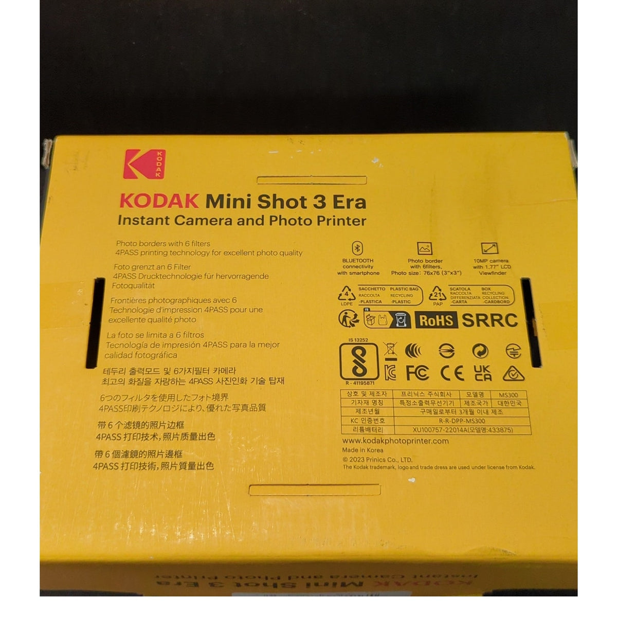 KODAK Mini Shot 3 Era Instant Camera and Photo Printer MS 300