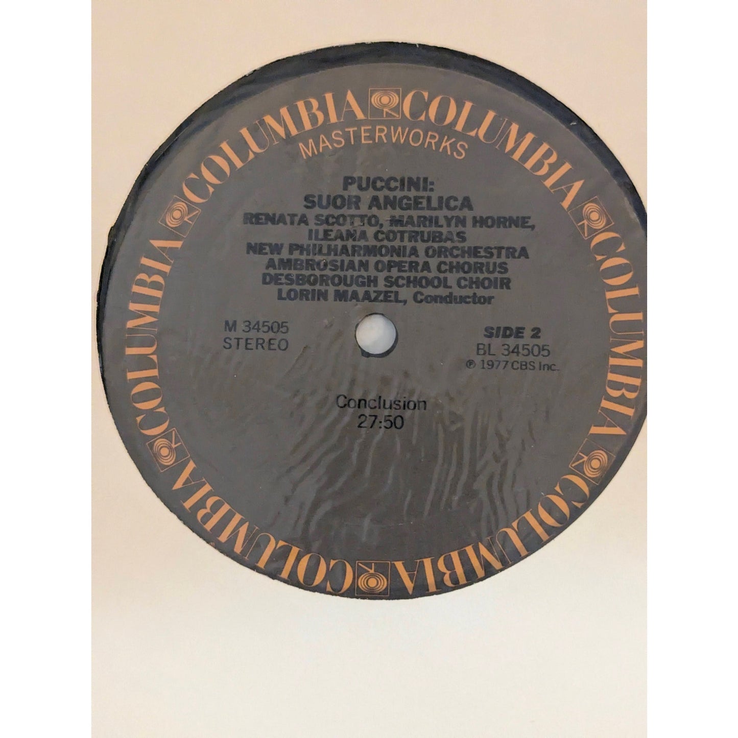 Vintage Puccini Suor Angelica Renata Scotto Columbia Masterworks M34505 Vinyl LP