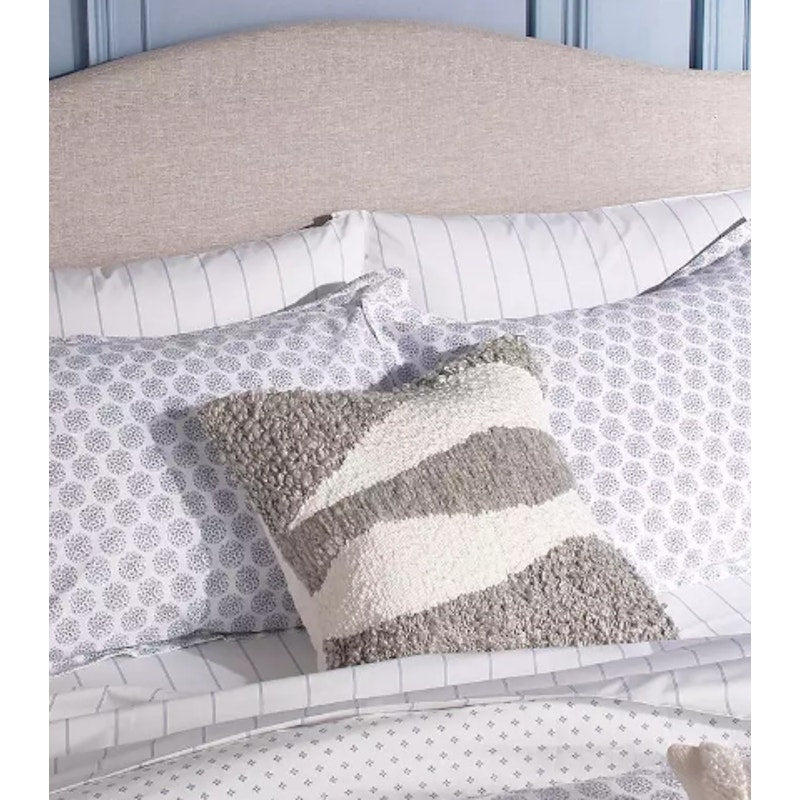 Murmur  Embroidered Throw Hand woven New $126.00 Linen Pillow 15"x15" w/ Insert