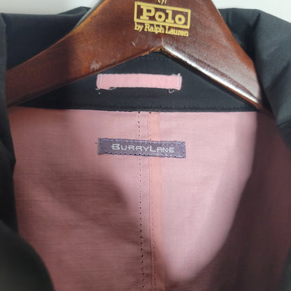 BURRYLANE Navy blue pink waterproof Raincoat jacket HEAVY Travel Career Style XL