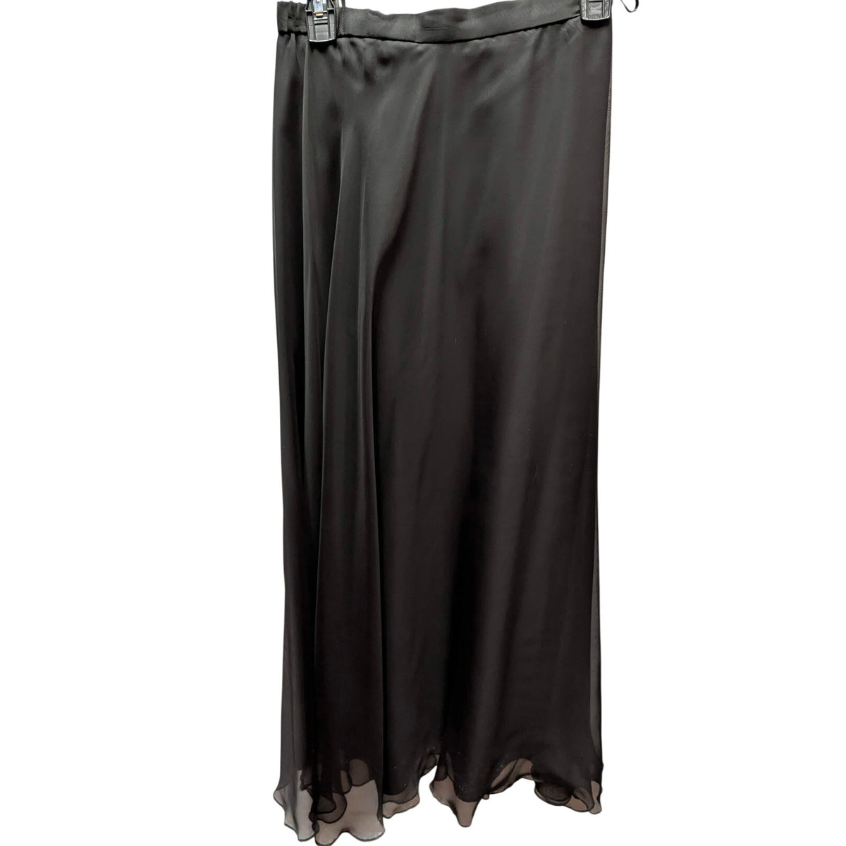 Vintage After Dark Black Chiffon Maxi Skirt 4 Petite Whimsigoth Gothic Vintage