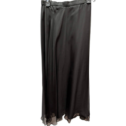 Vintage After Dark Black Chiffon Maxi Skirt 4 Petite Whimsigoth Gothic Vintage