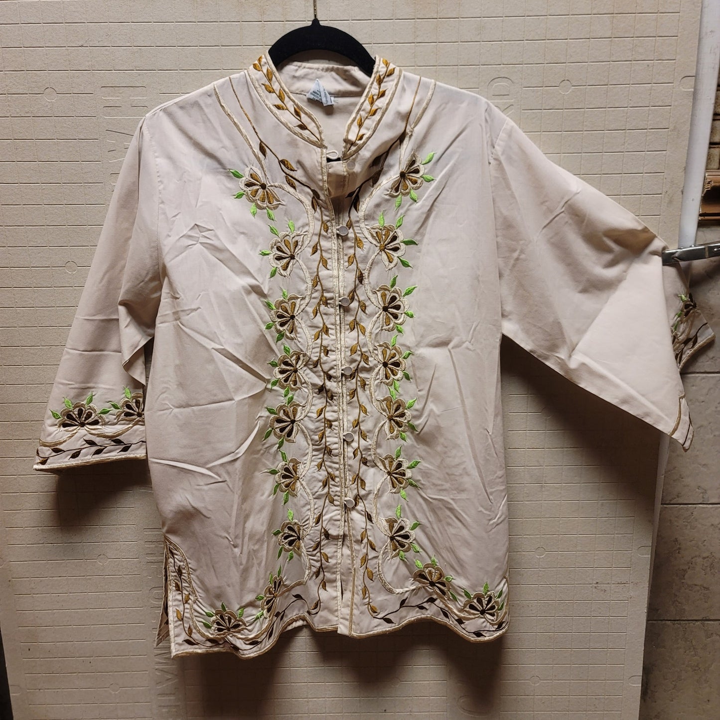 Woolrich John Birch long sleeve Honolulu shirt Vintage Hawaiian Blouse top 12