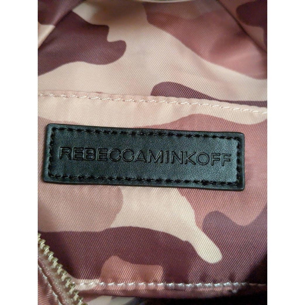 Rebecca Minkoff Nylon Backpack Pink Camouflage Pattern NEW