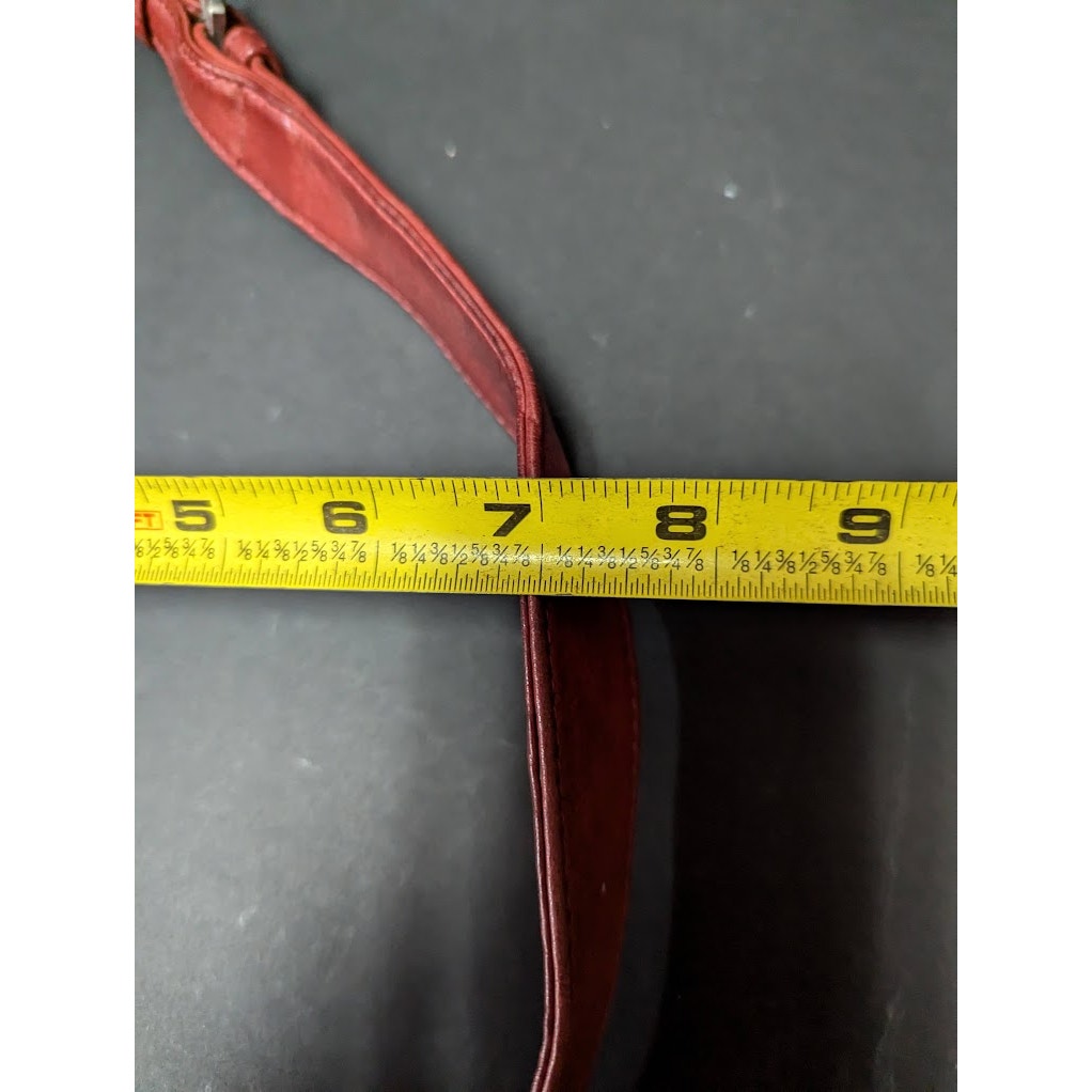 So Rachel by Longaberger Hobo handbag purse Wine leather PreOwned