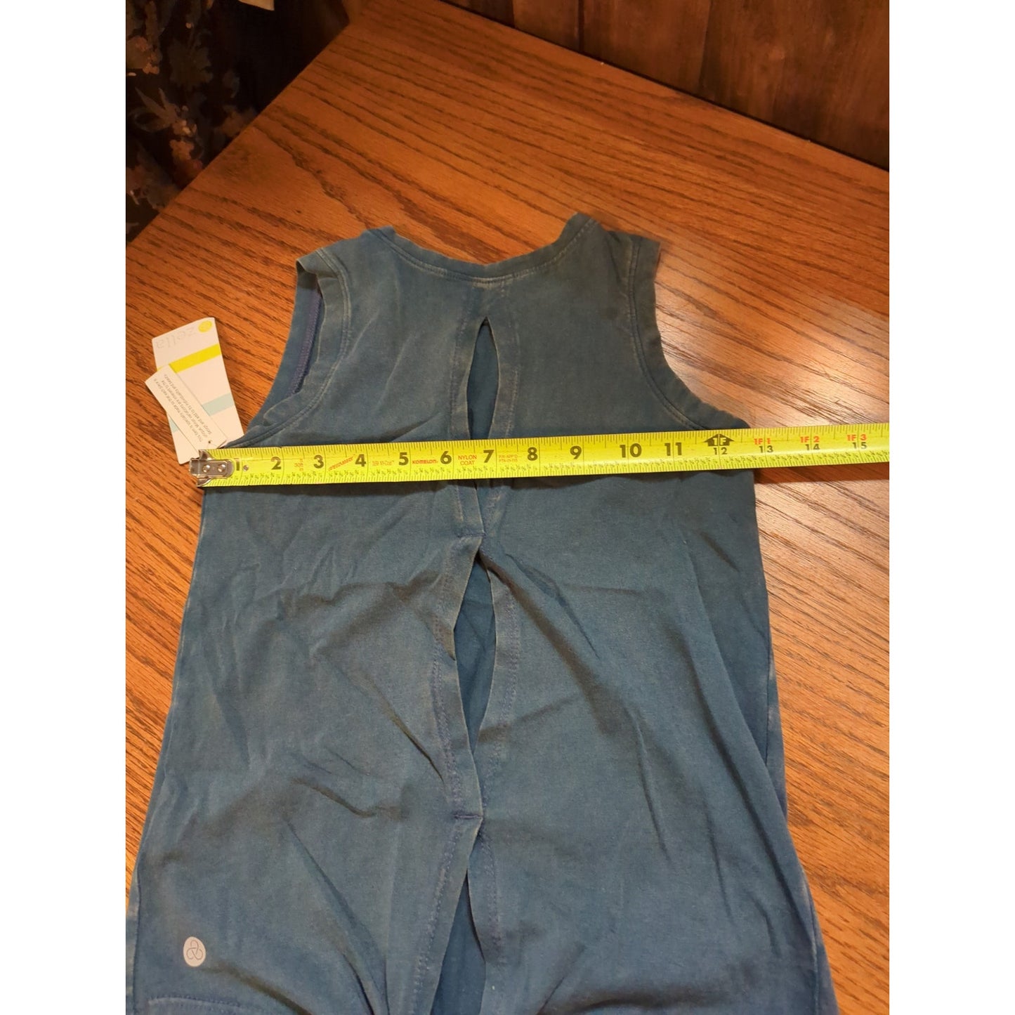 .Zella Blue Ceramic Tie-Back Active Tank Top Size Youth Small NEW Activewear