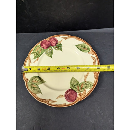 Set of 4 Vintage Franciscan Ware Red Apple Plates (2) 8" Salad (2) 9.5" Dinner