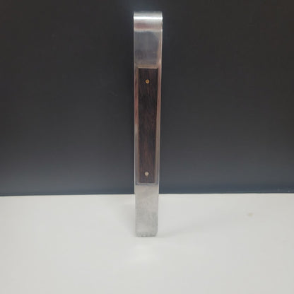 MCM Ice Tongs for Ice Bucket Stainless Steel & Wood Trim Made in Japan 7"