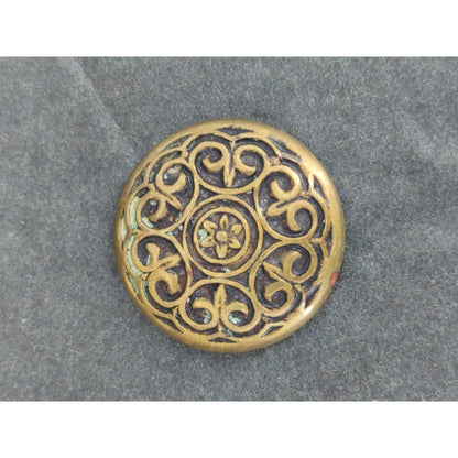 LOT U of 10 Antique Vintage Victorian Brass Mixed Materials Buttons ESTATE FIND