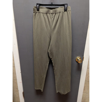 Catherines Suprema Collection Olive Green Pull-On Pants Size 3XWP