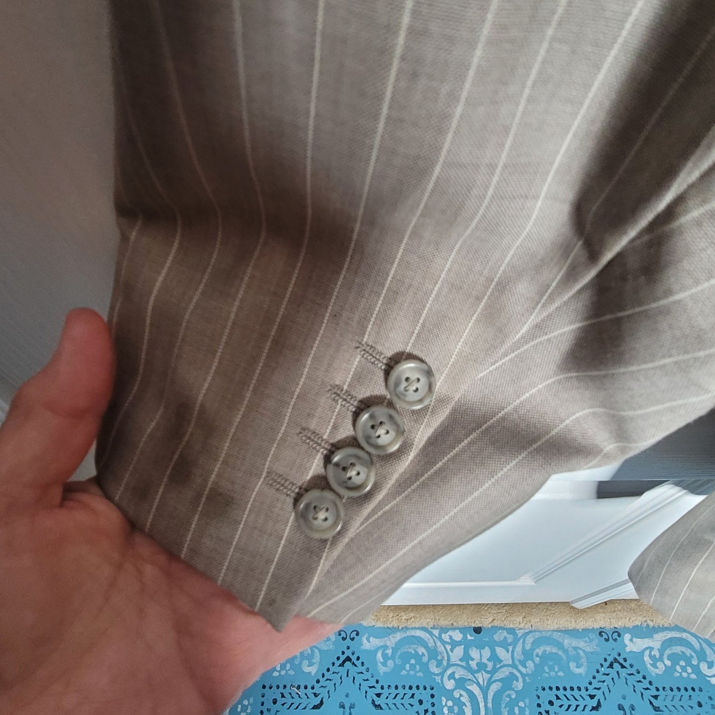 Dwyane Wade Draft Era Bespoke Custom Elevee Tailor Early 2000s Pinstripe Blazer