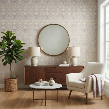 Royal Design Studio "Splendor Damask" Wall Stencil (7106) - 20.15"w x 32"h