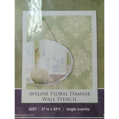 Royal Design Studio "Aveline Floral Damask" Wall Stencil