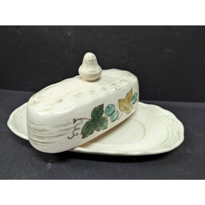 RETIRED Vineyard by Metlox Poppytrail Vernon 1/4 Lb Covered Butter Dish  8 7/8"
