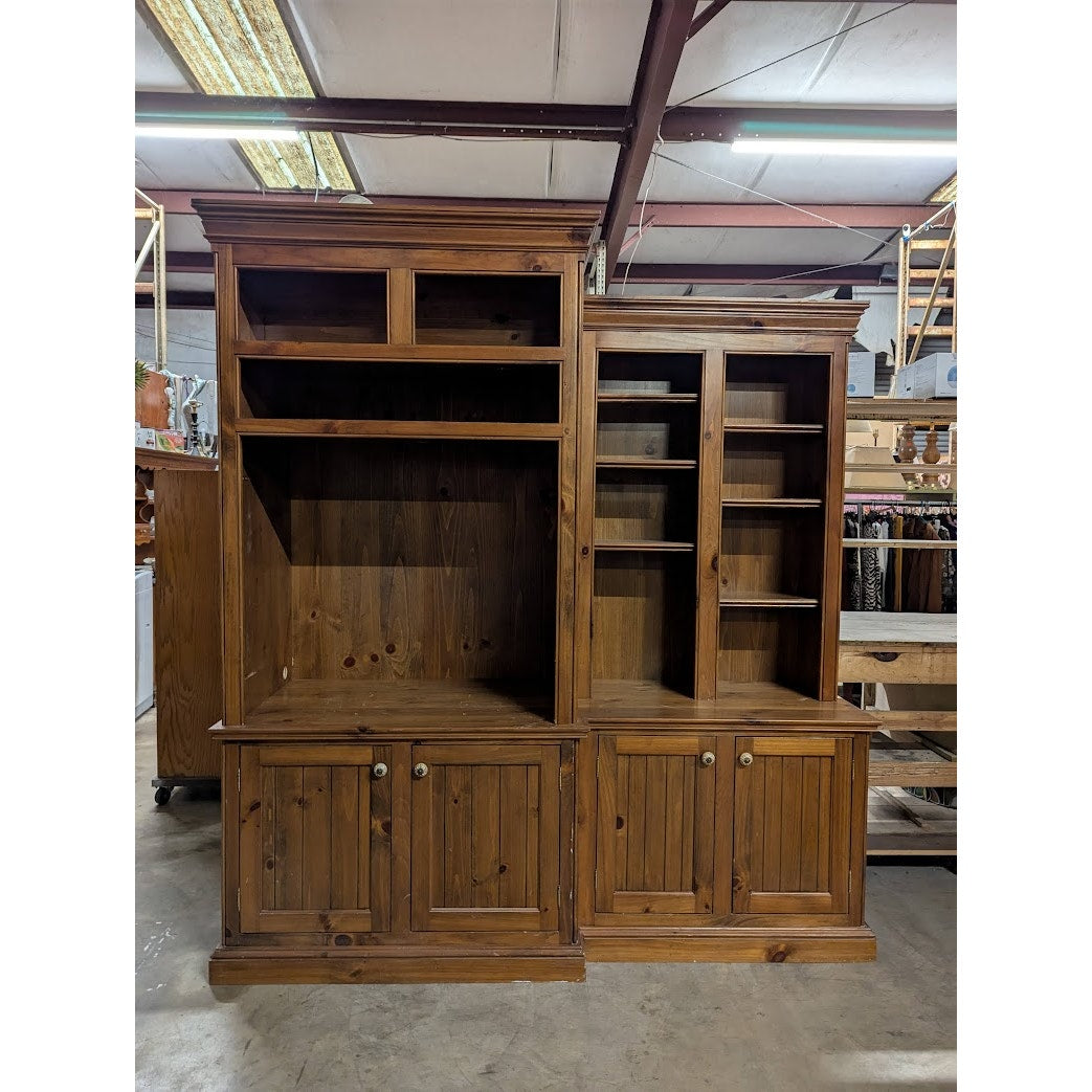 Secondhand Sandies: Solid wood Bookshelf Cupboard Cabinet Painting Available