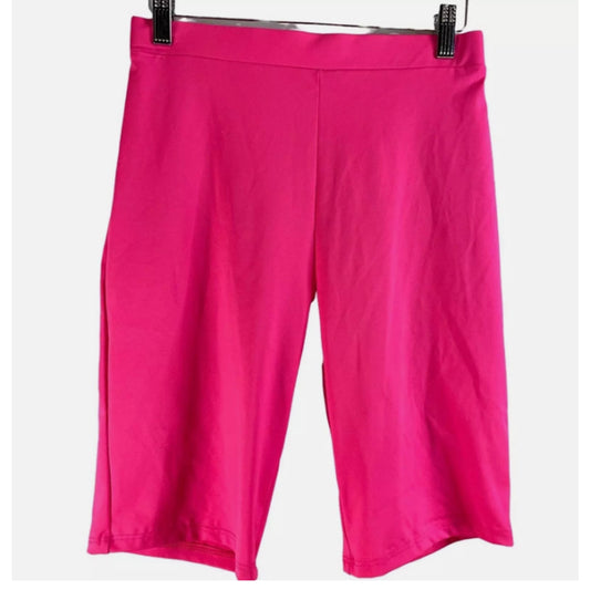 BP Nordstrom Biker Shorts SMALL Neon Pink NWT gym workout travel casual stretchy
