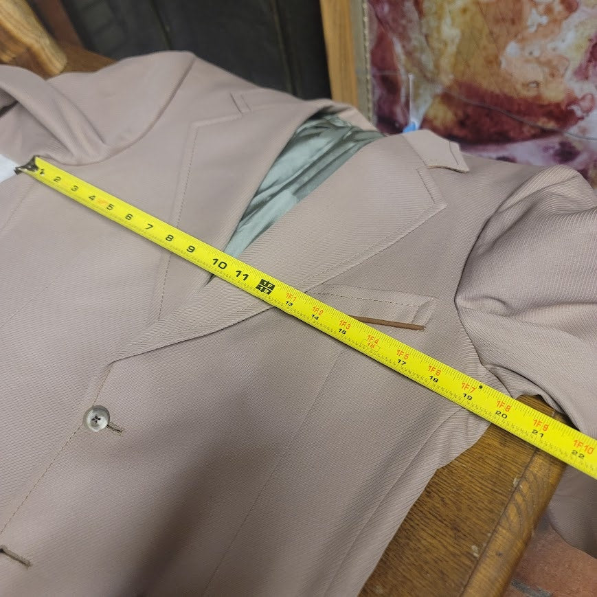 Hart Schaffer & Mark Vintage Rockabilly Mens 2 pc. Suit Tan 36" Waist 40" Jacket
