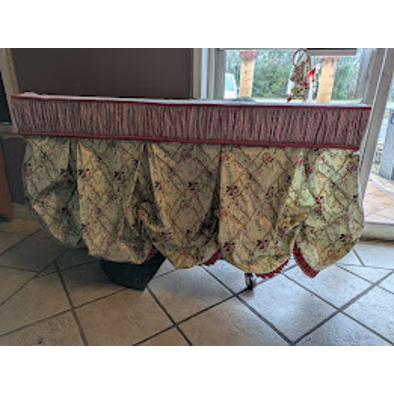 SECONDHAND SANDIES: Window curtains drapery 55" wide floral