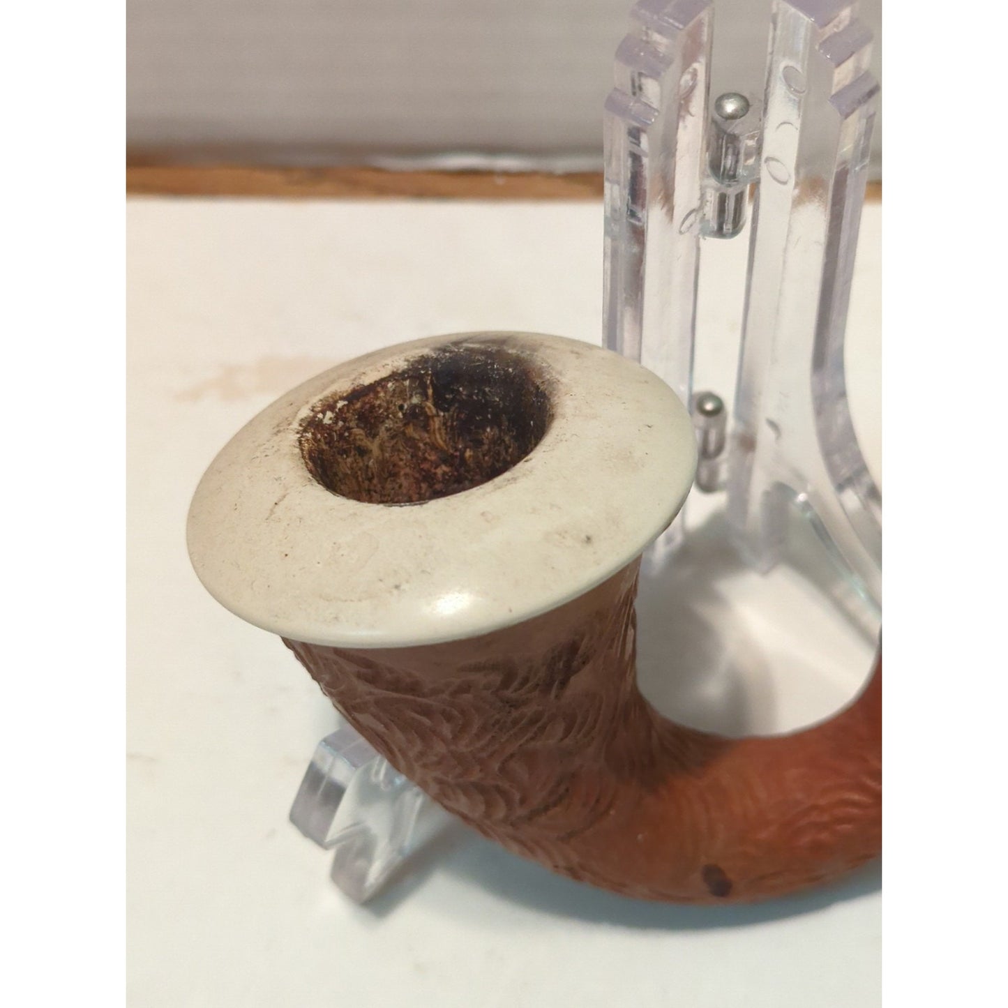 CALABASH pipe block Meershaum Bowl Carved Gourd Body  2 1/4" Top