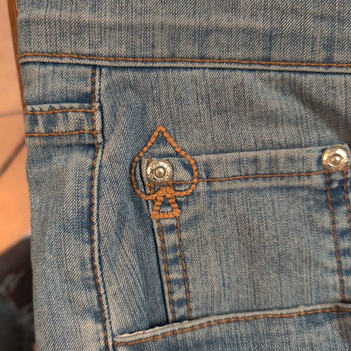 Jack of Spades Blue Comfort Light Wash Stovepipe Leg Men's Luxury Jeans 40x32