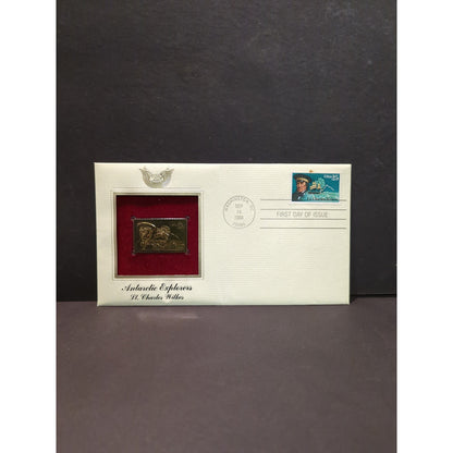 Golden Replicas of United States Stamps Collectible 22kt Gold 1988 ANTARTIC