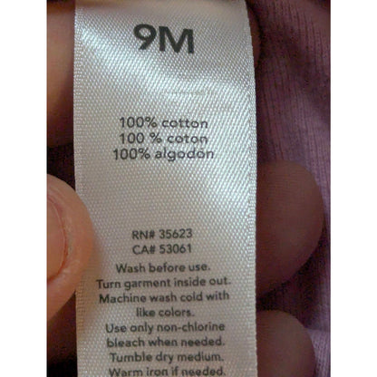 Carter's Just One You Baby Girls Purple Knit Pants 9M