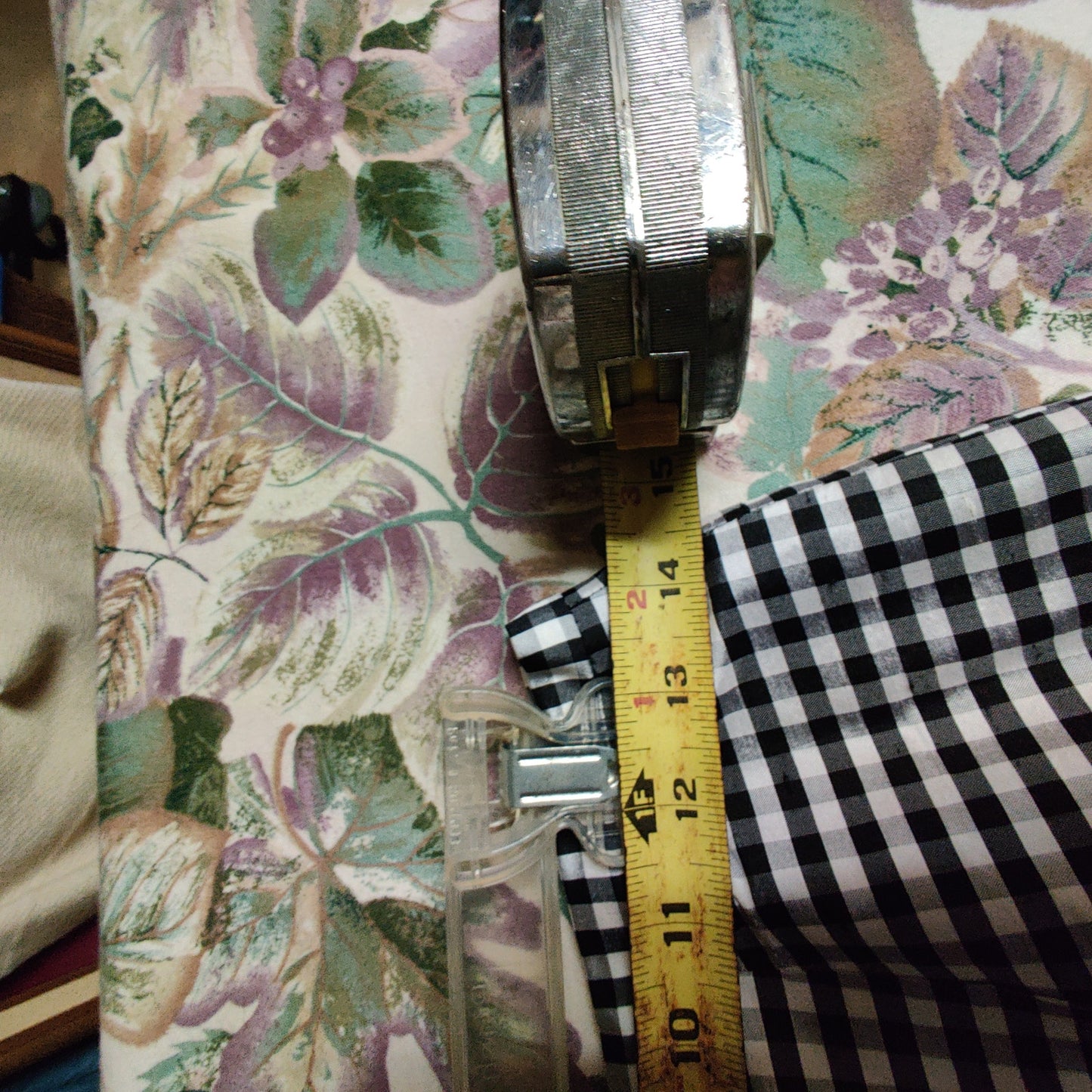 Vtg. Lauren Ralph Lauren Black & White Gingham Tapered Pants Side Zip Lined 4