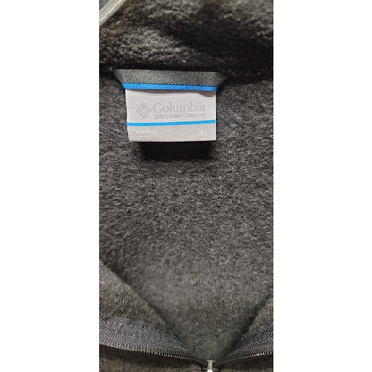 Columbia men's Size XL fleece full zip Gray Long Sleeve Pockets