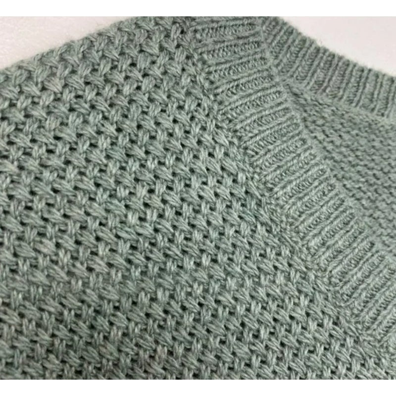 NWT MADEWELL Chronicle Texture Knit Pullover Sweater in Heather Surplus Sz XS