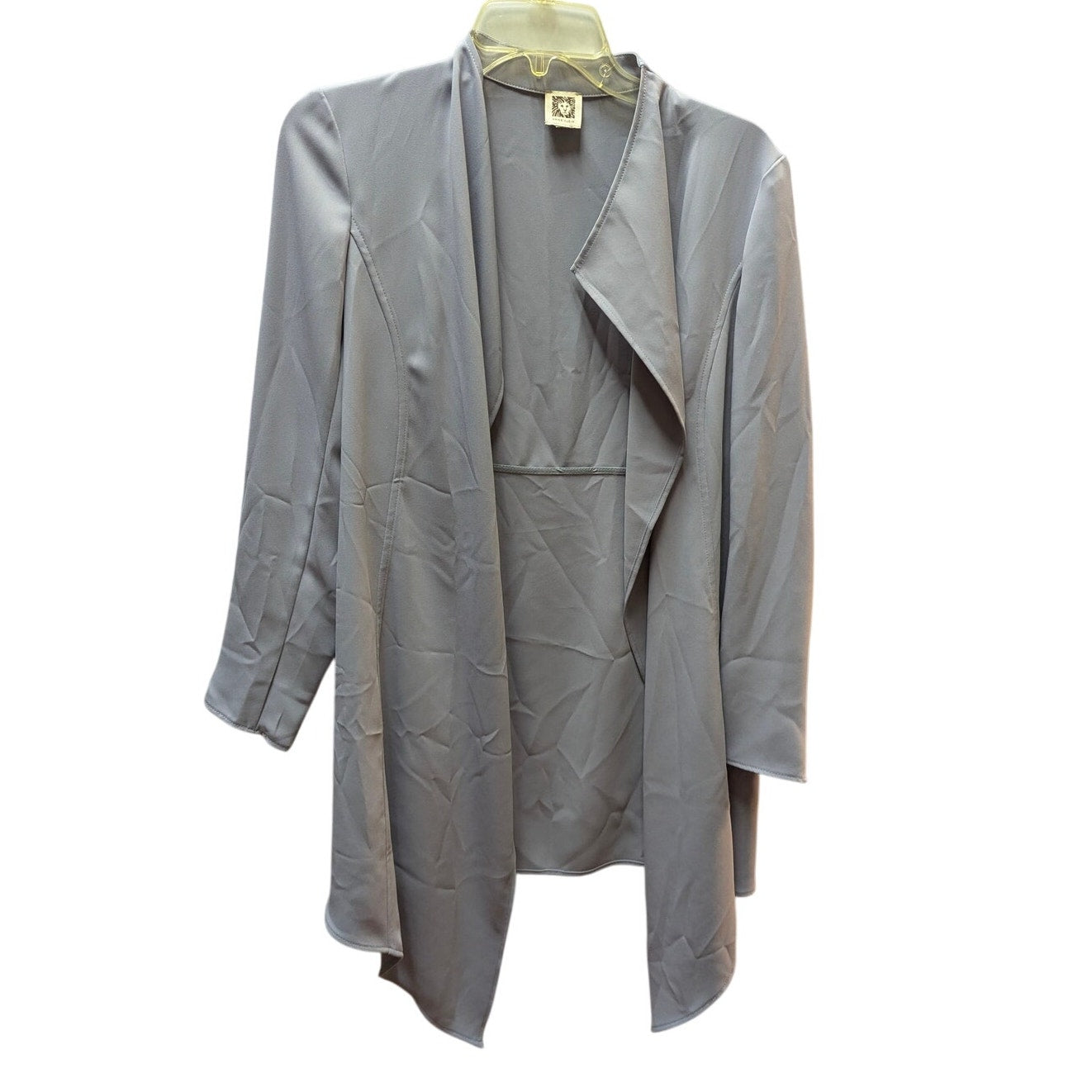 Anne Klein Vintage Draped Open Front Trench Jacket Cardigan S/M