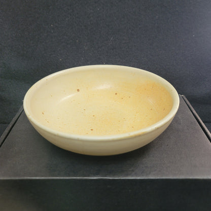 Art pottery bowl Signed Susan Yellow Cereal 6" wide x 2" deep handmade