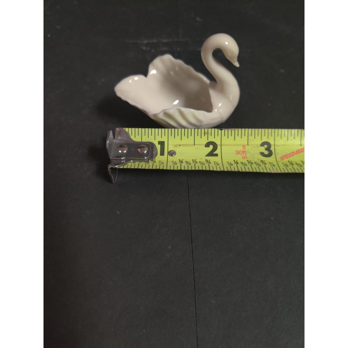 Vintage Lenox Porcelain Swan Figurine Trinket Dish Small Fine China Collectible