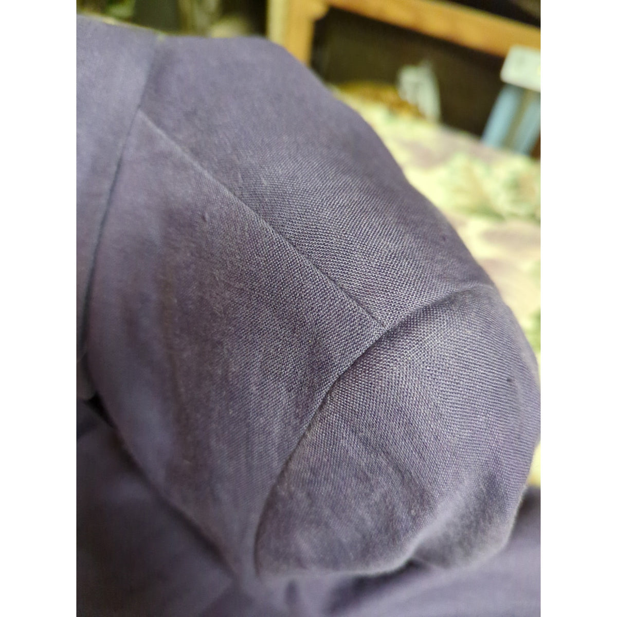 Liz Claiborne Petite 6 Purple Linen Longline Blazer Coat Light Academia Minimal